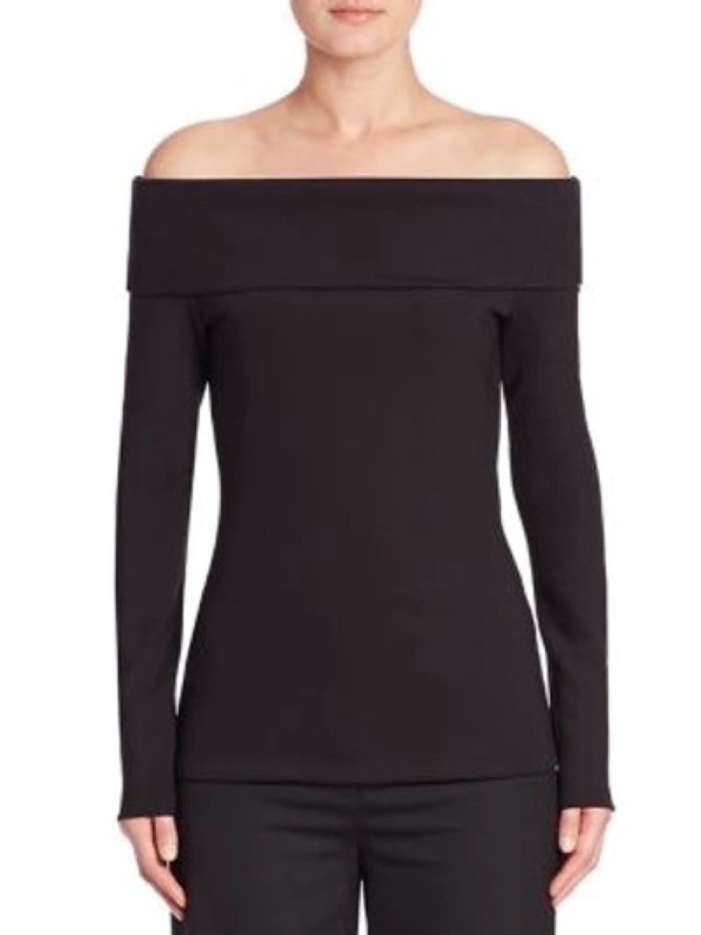 NWT The Row Lupino Long Sleeve Off the Shoulder Top Small
